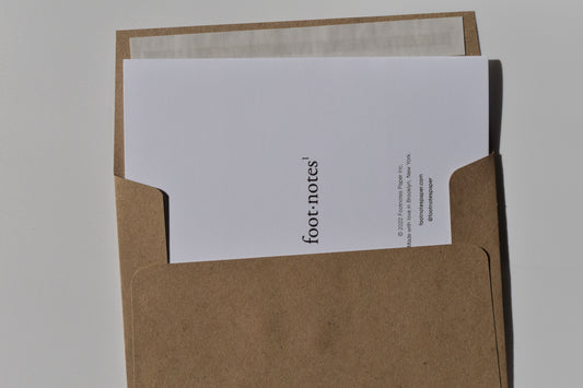 footnotes greeting card - happy birthday (Scandi)