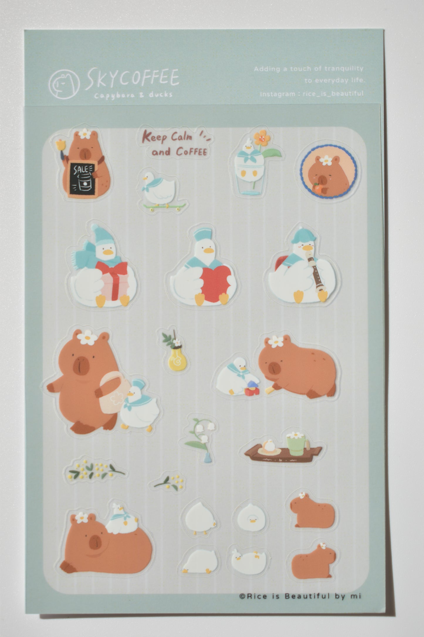 SKYCOFFEE sticker sheet - daily life