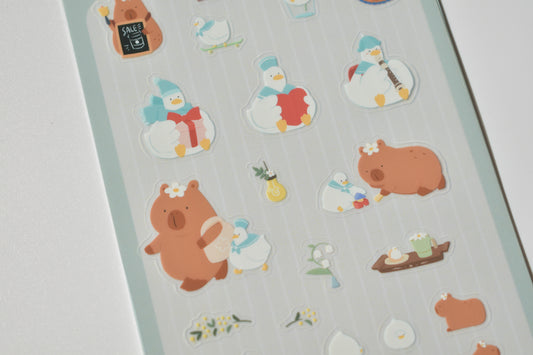 SKYCOFFEE sticker sheet - daily life