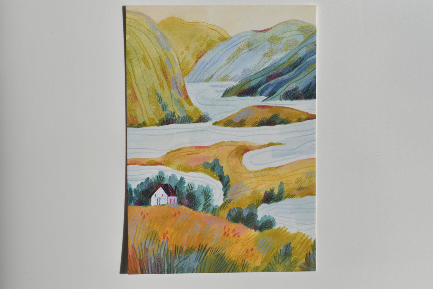 Wild Pencil postcard - the valley