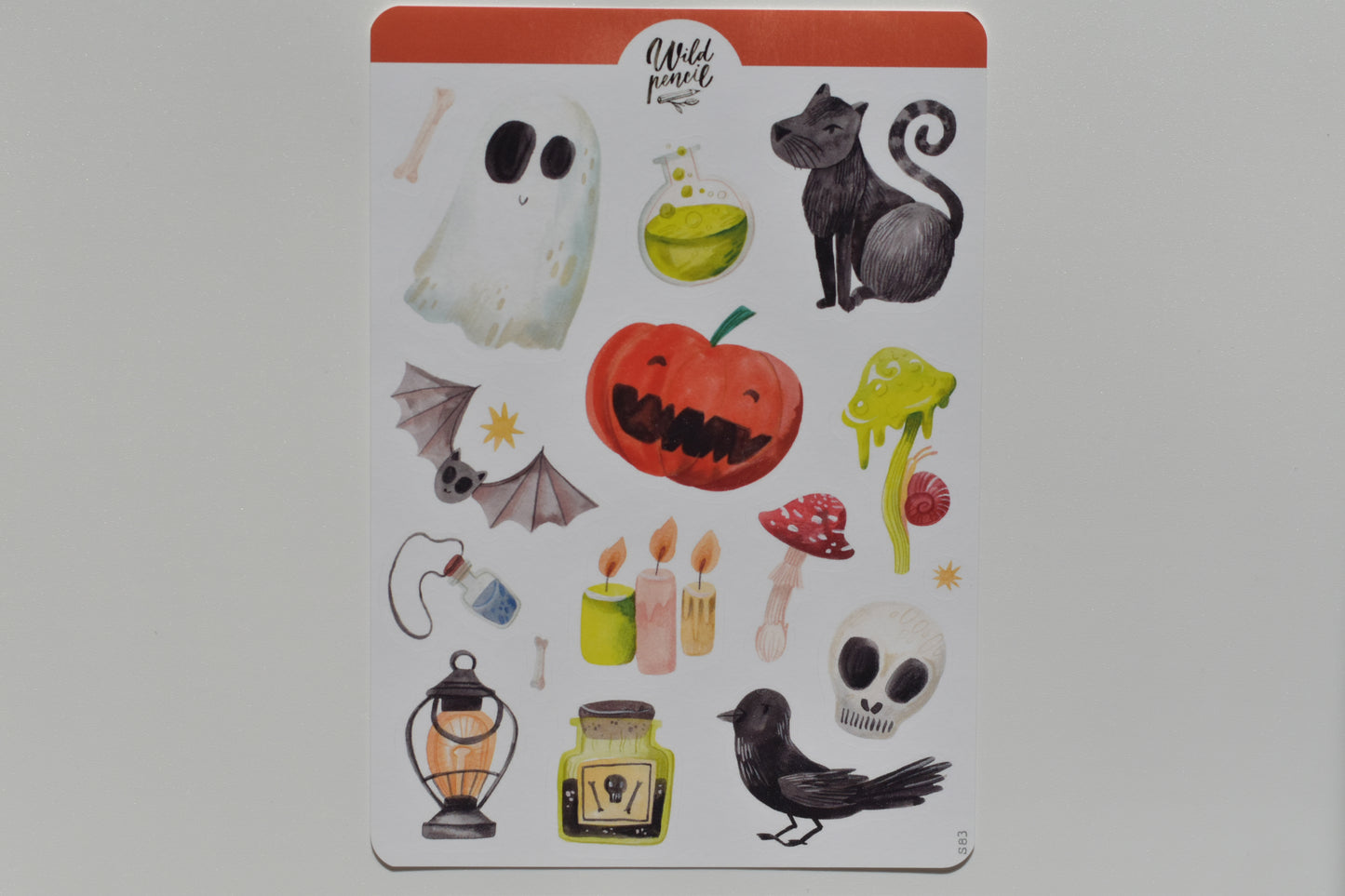 Wild Pencil sticker sheet - Halloween