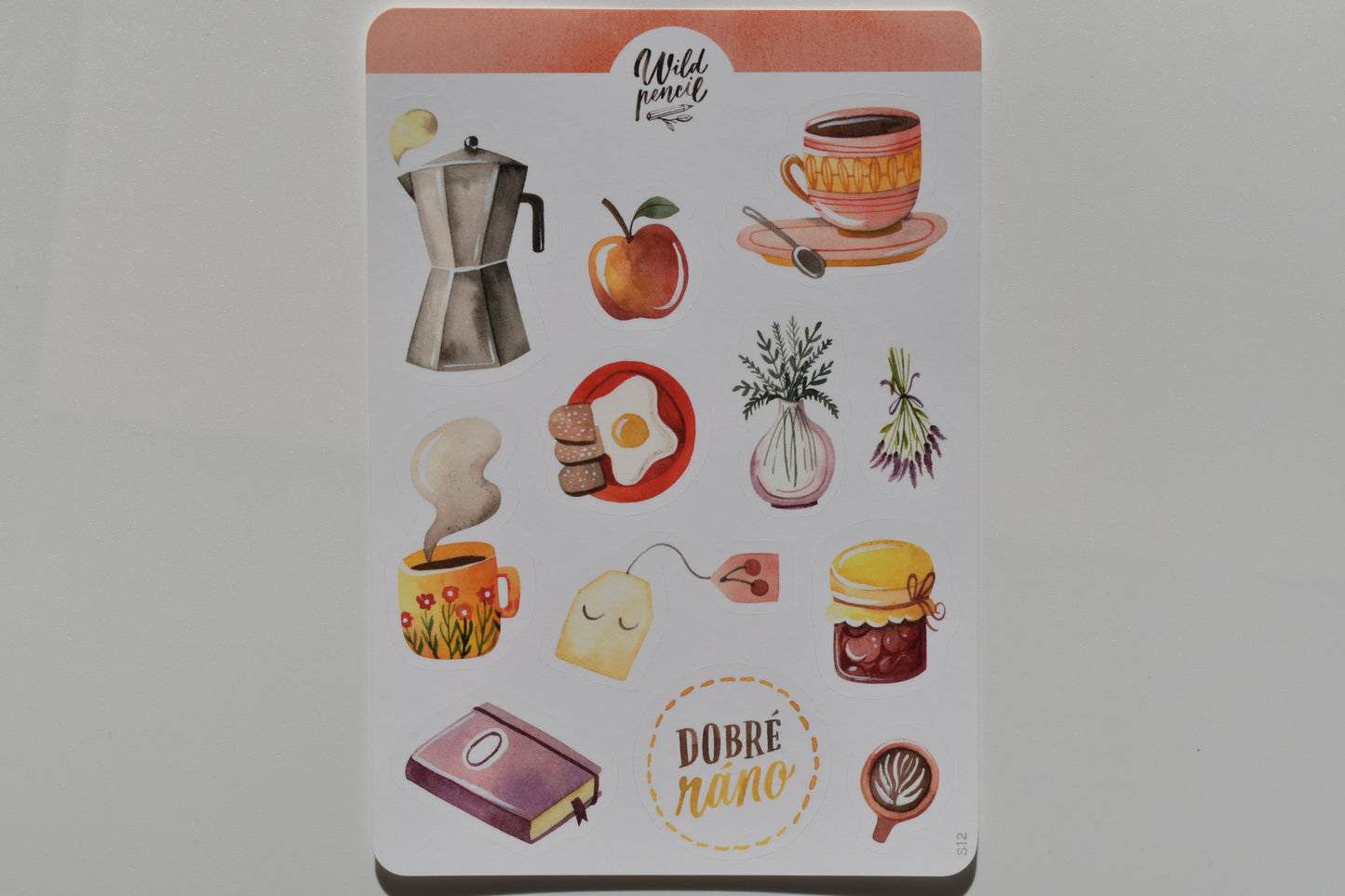 Wild Pencil sticker sheet - sunday breakfast