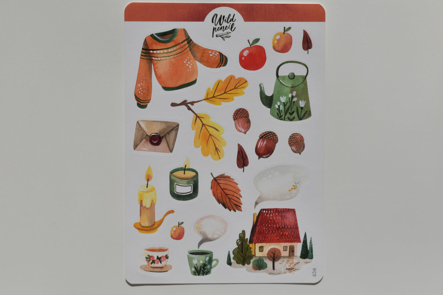 Wild Pencil sticker sheet - sweater weather