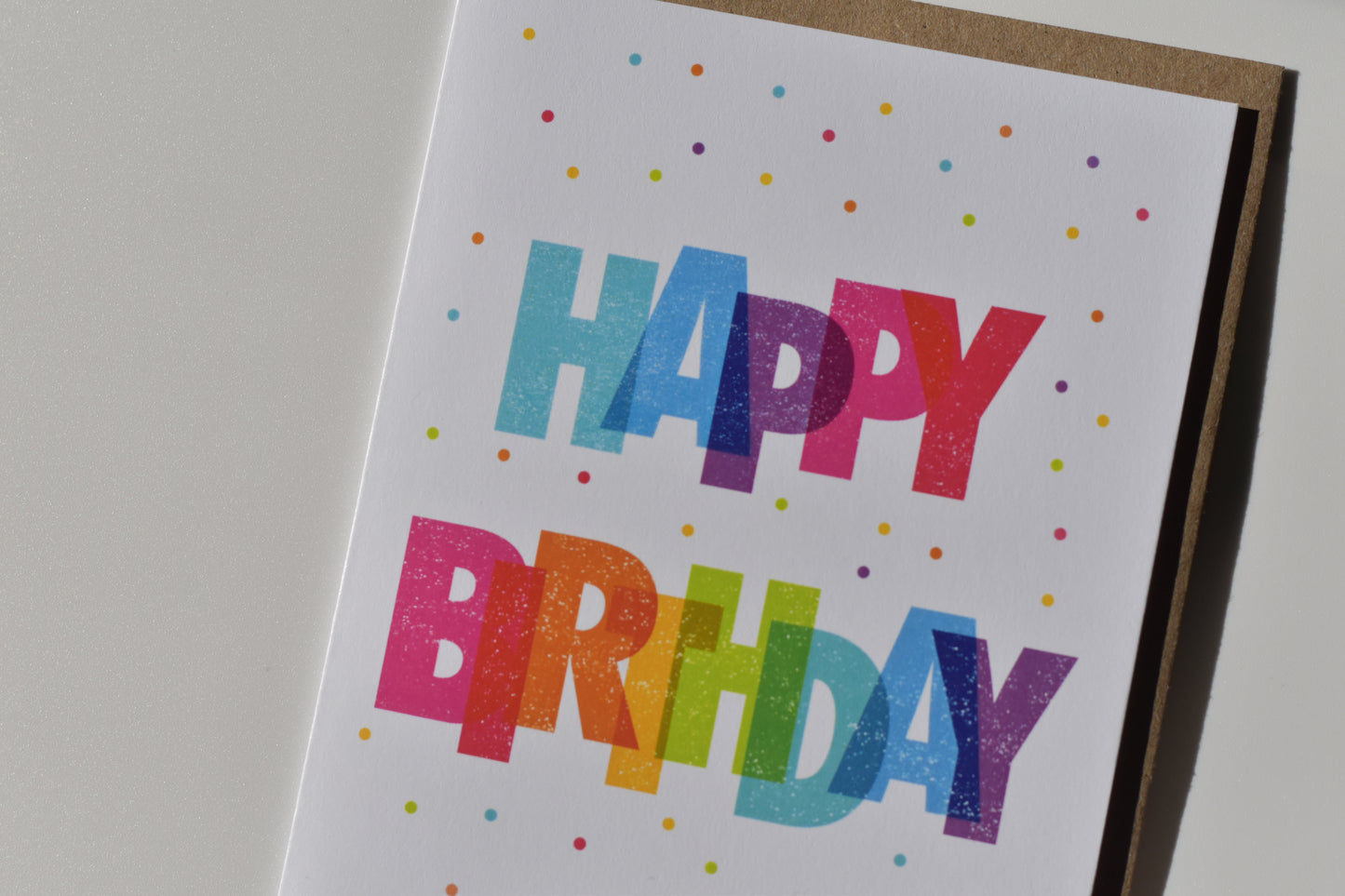 footnotes greeting card - happy birthday (colorful)