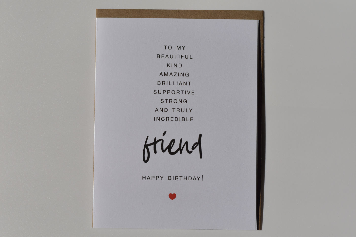 footnotes greeting card - to my friend happy birthday