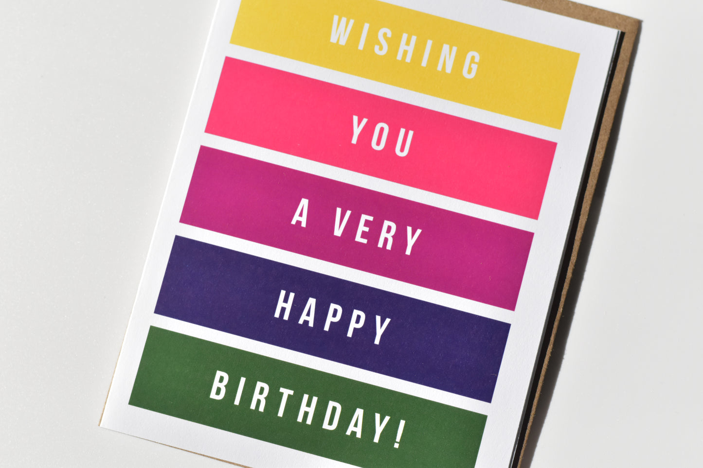 footnotes greeting card - wishing you a very happy birthday