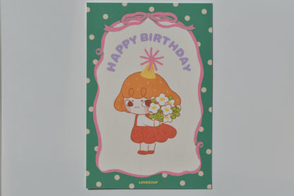 lovesoup birthday cards - flowers for you