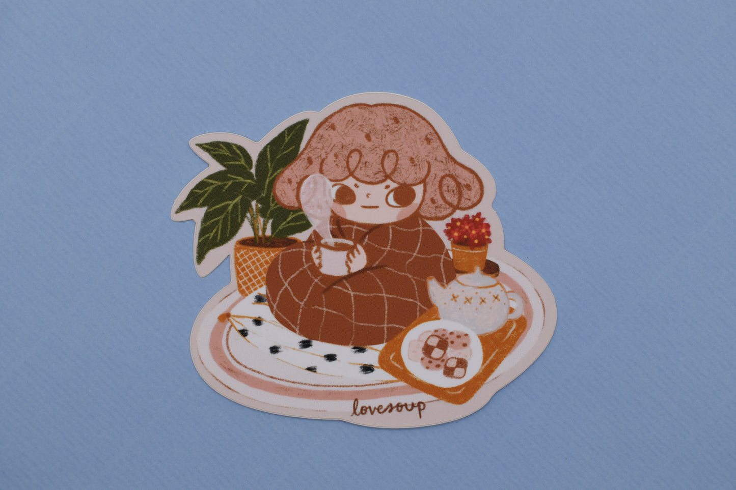 lovesoup sticker - cozy