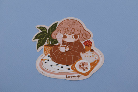 lovesoup sticker - cozy