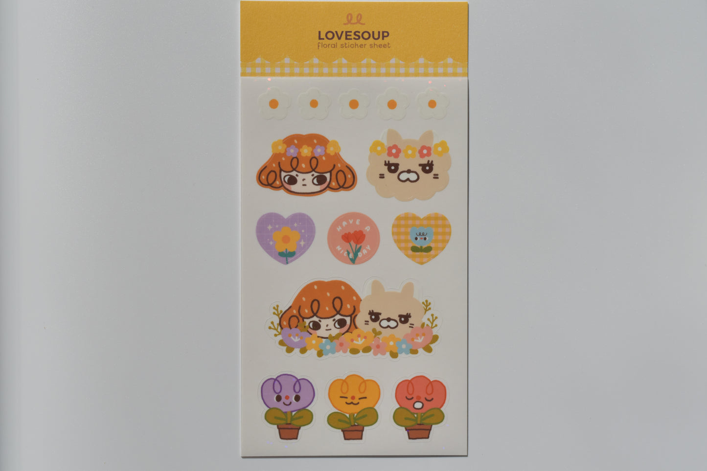lovesoup sticker sheet - floral deco