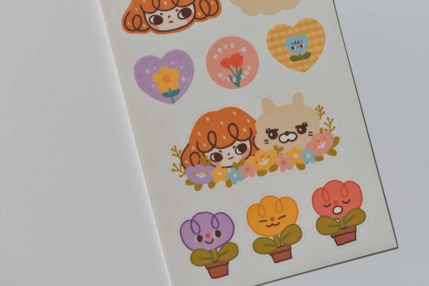 lovesoup sticker sheet - floral deco