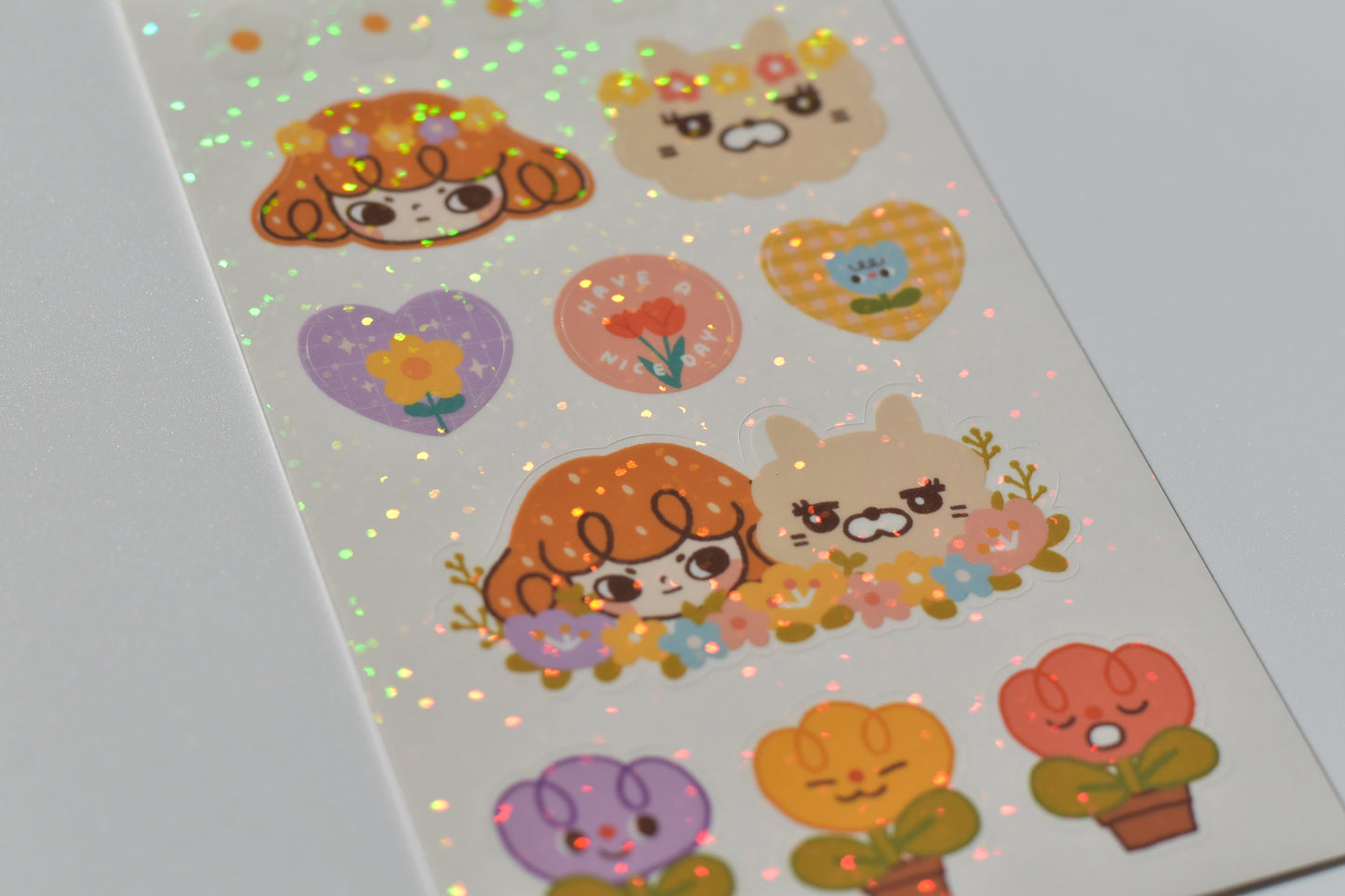 lovesoup sticker sheet - floral deco