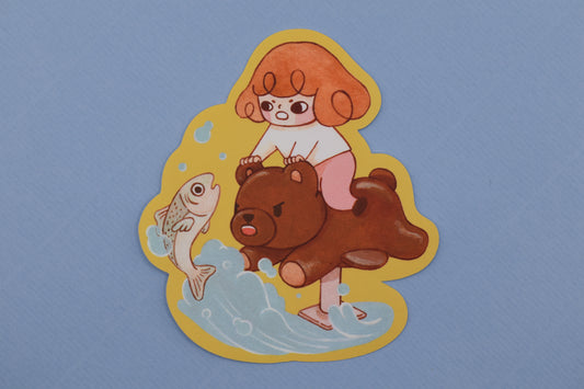 lovesoup sticker - PLAY - gone fishing