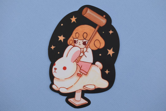 lovesoup sticker - PLAY - over the moon