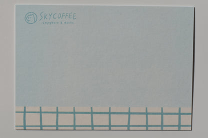 SKYCOFFEE postcard - brownie