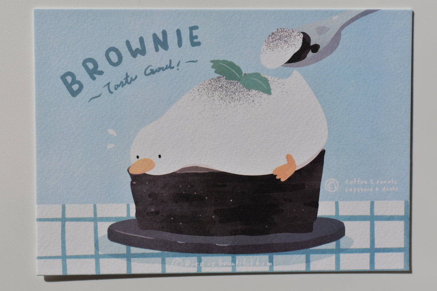 SKYCOFFEE postcard - brownie