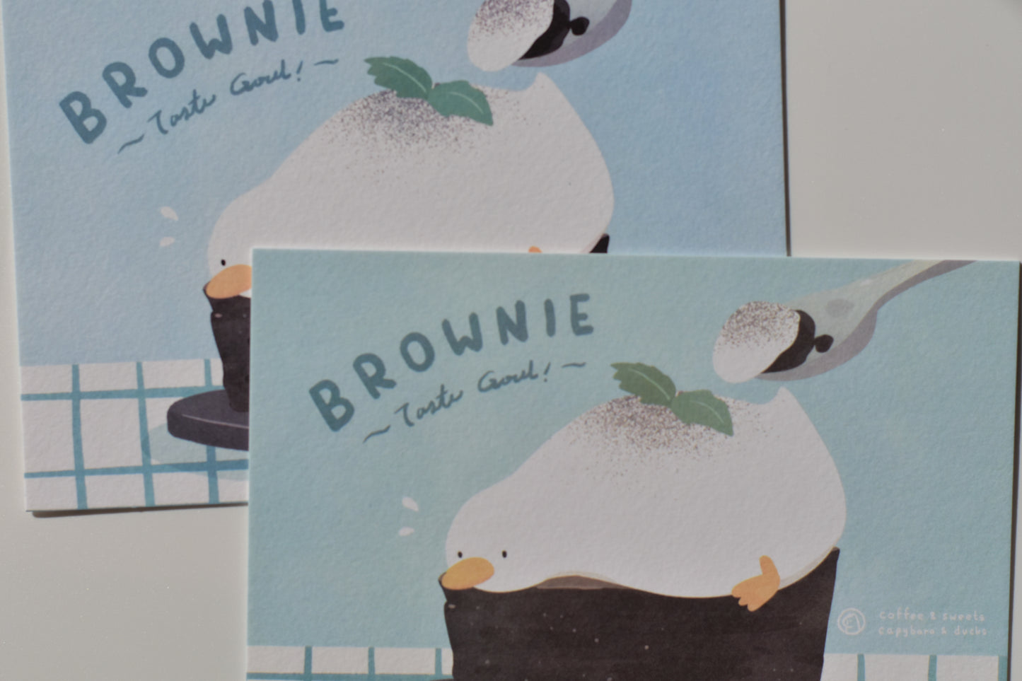 SKYCOFFEE postcard - brownie