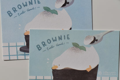 SKYCOFFEE postcard - brownie