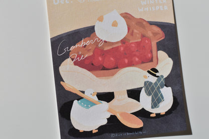 SKYCOFFEE postcard - cranberry pie