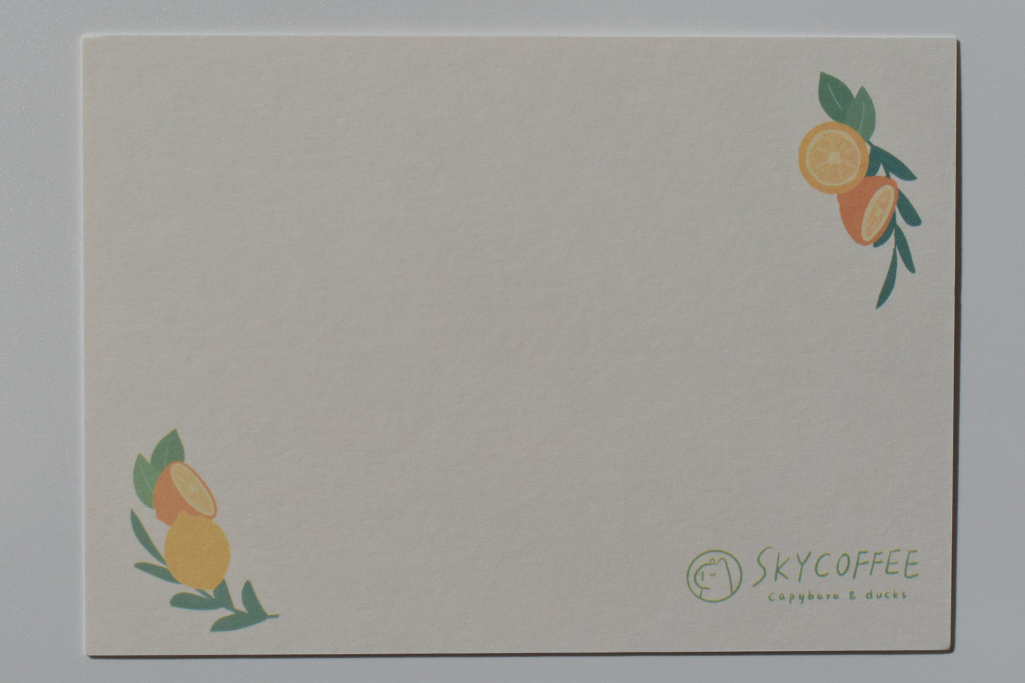 SKYCOFFEE postcard - lemon tart