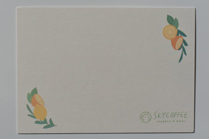 SKYCOFFEE postcard - lemon tart