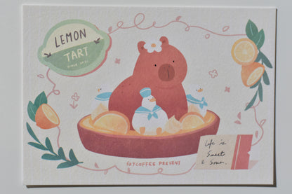 SKYCOFFEE postcard - lemon tart