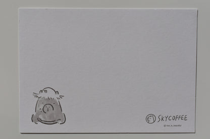 SKYCOFFEE postcard - sunflowers and watermelon