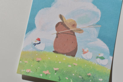 SKYCOFFEE postcard - under the blue sky