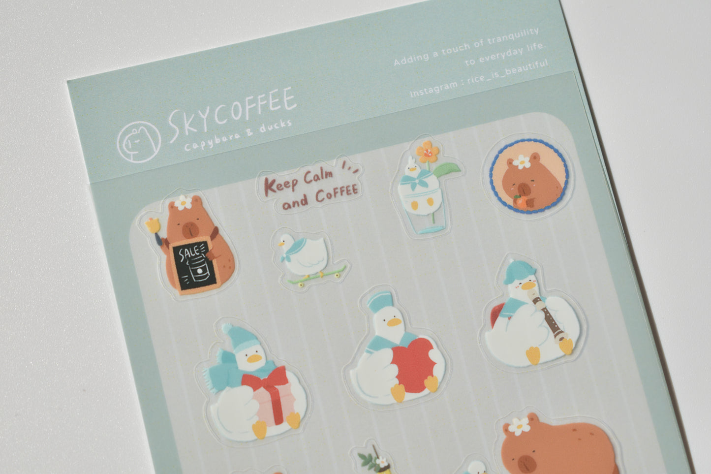 SKYCOFFEE sticker sheet - daily life