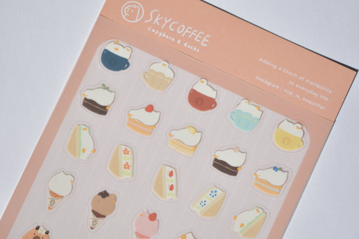 SKYCOFFEE sticker sheet - dessert menu