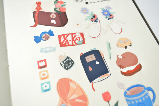 SKYCOFFEE transfer stickers sheet - soundtrack of youth