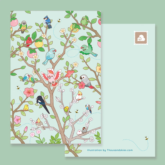 Thousand Skies postcard - wonderful birds