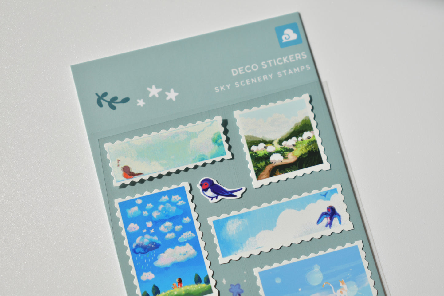 Thousand Skies sticker sheet - sky scenery stamps