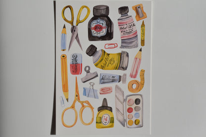 Wild Pencil postcard - art shop