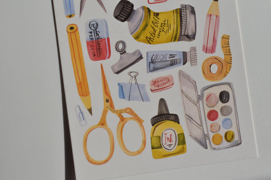 Wild Pencil postcard - art shop