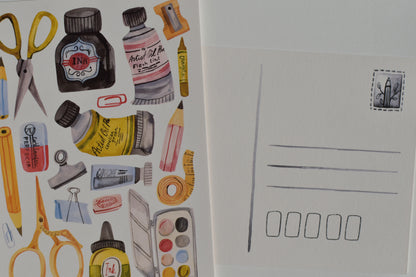 Wild Pencil postcard - art shop