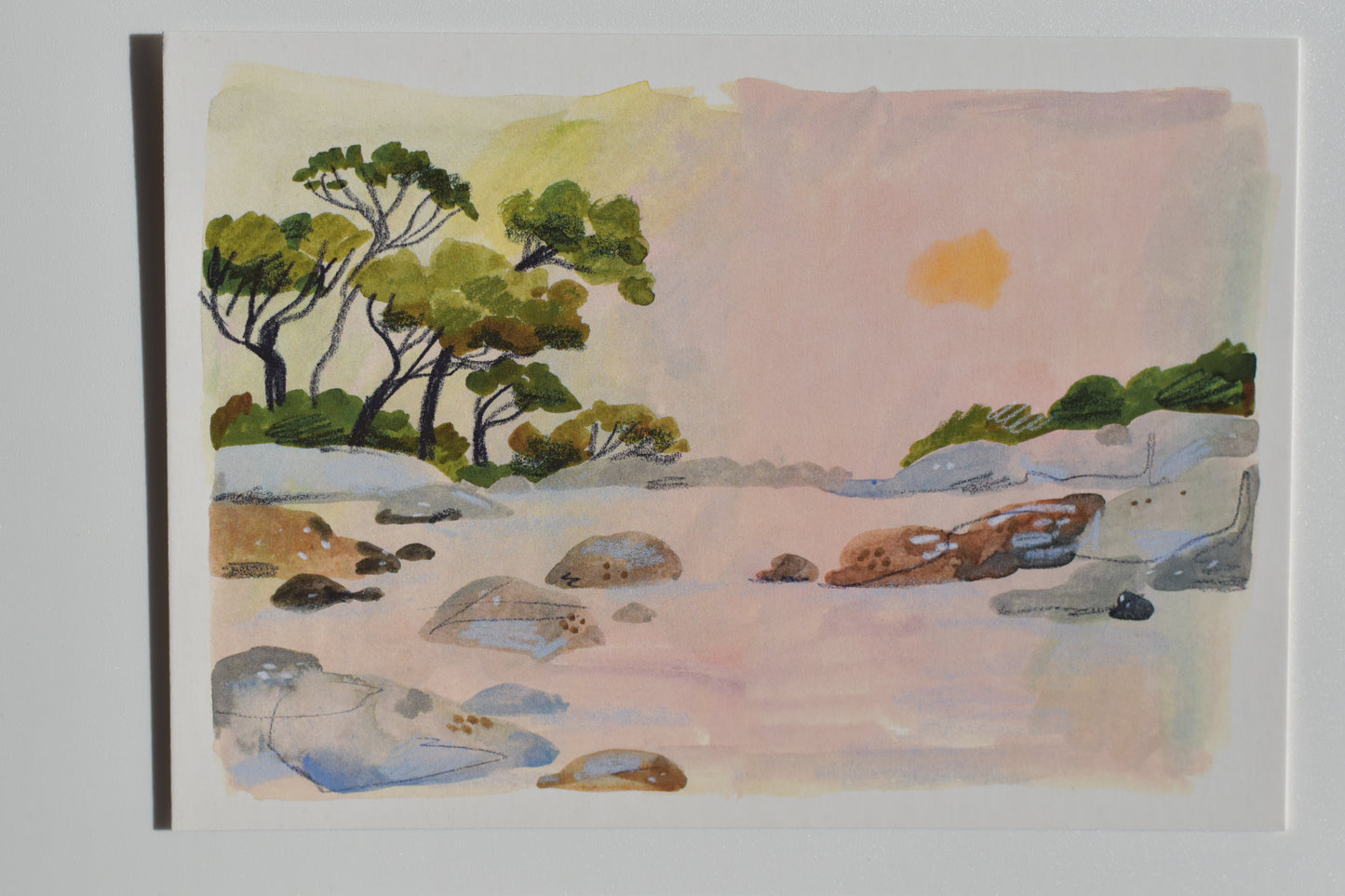 Wild Pencil postcard - high noon on the sea