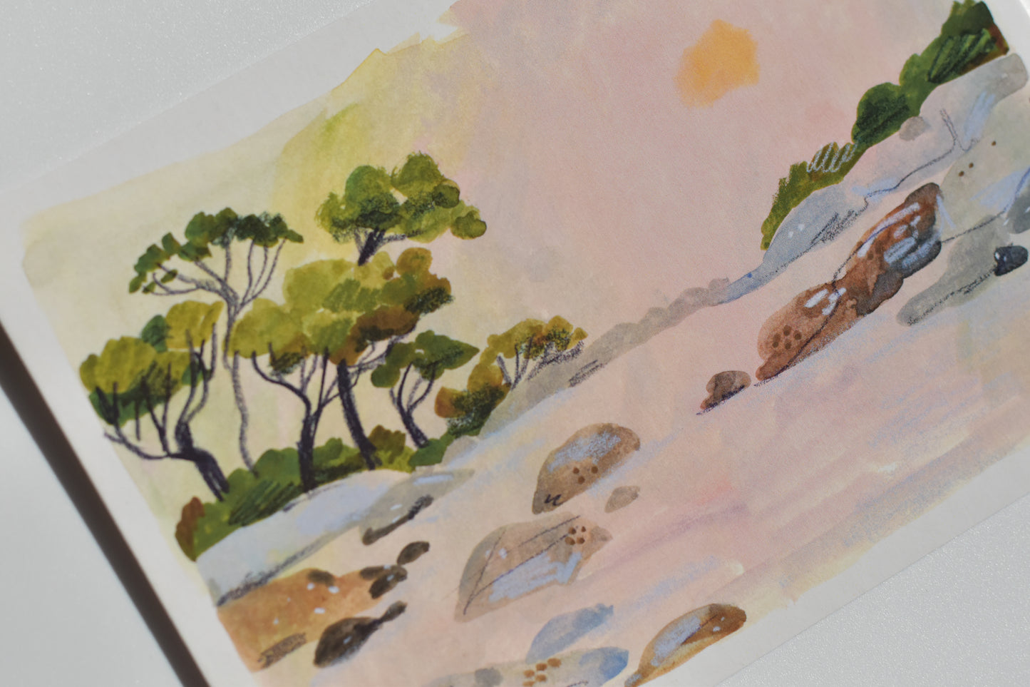 Wild Pencil postcard - high noon on the sea