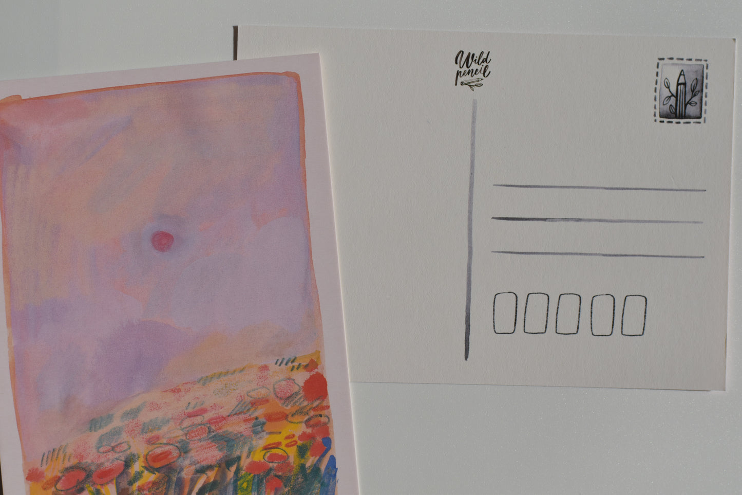 Wild Pencil postcard - sunrise