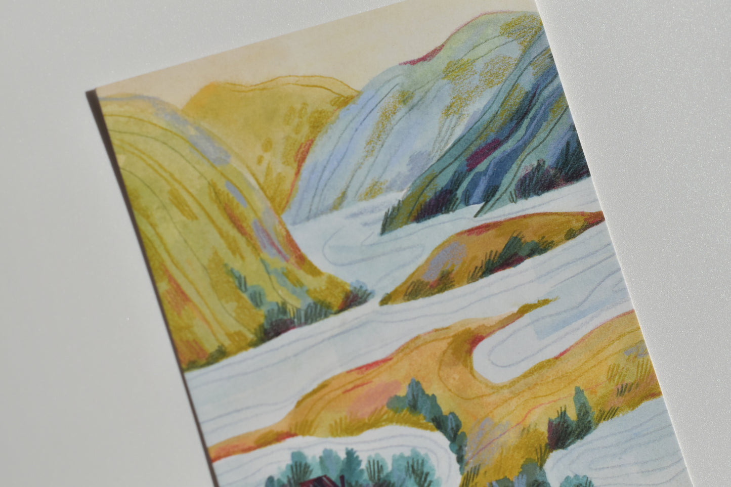 Wild Pencil postcard - the valley