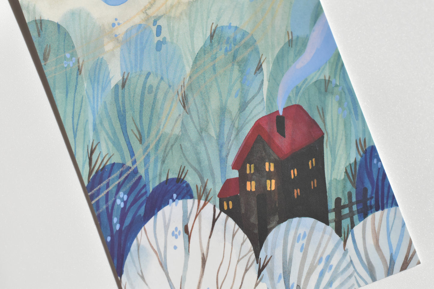 Wild Pencil postcard - windy hollow