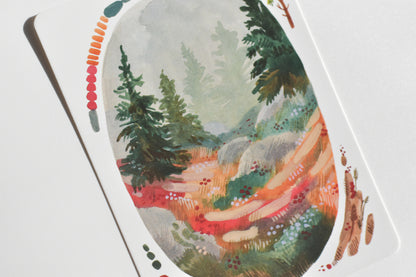 Wild Pencil postcard set - autumn landscapes