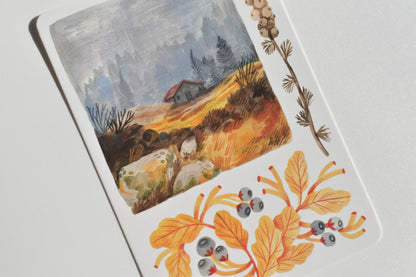 Wild Pencil postcard set - autumn landscapes