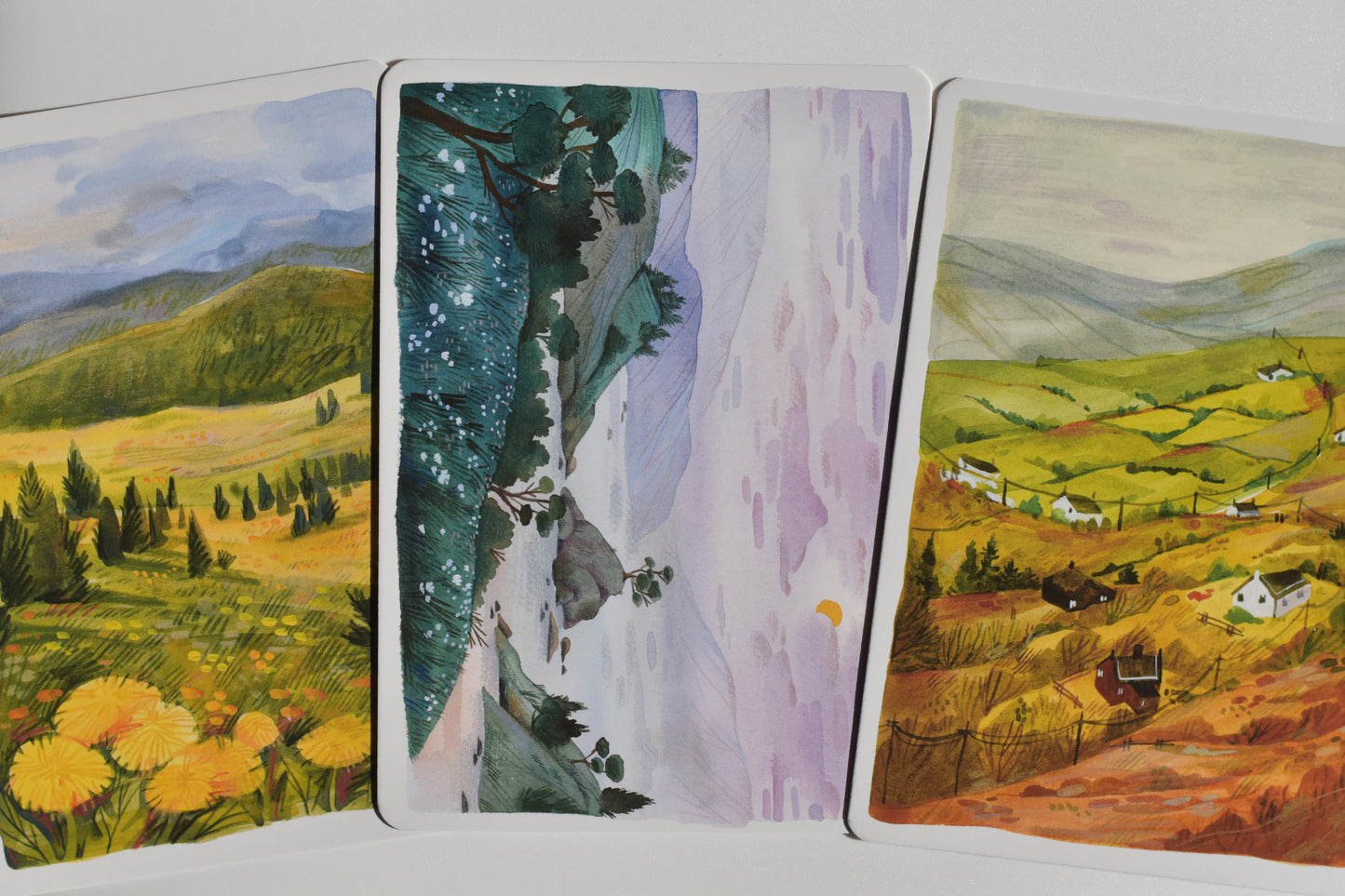 Wild Pencil postcard set - landscapes II