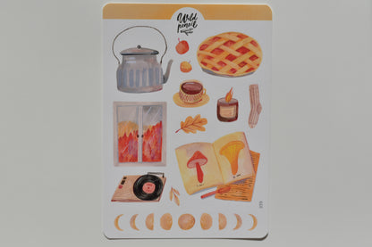 Wild Pencil sticker sheet - autumn behind the window