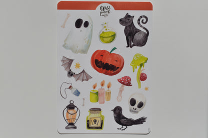 Wild Pencil sticker sheet - Halloween