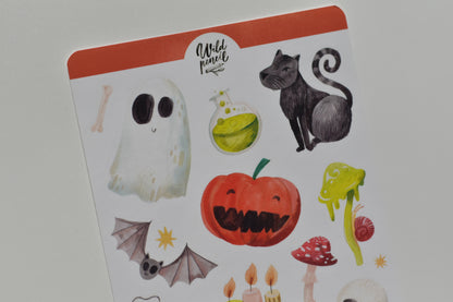 Wild Pencil sticker sheet - Halloween