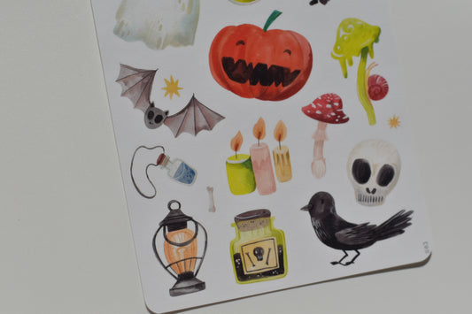 Wild Pencil sticker sheet - Halloween
