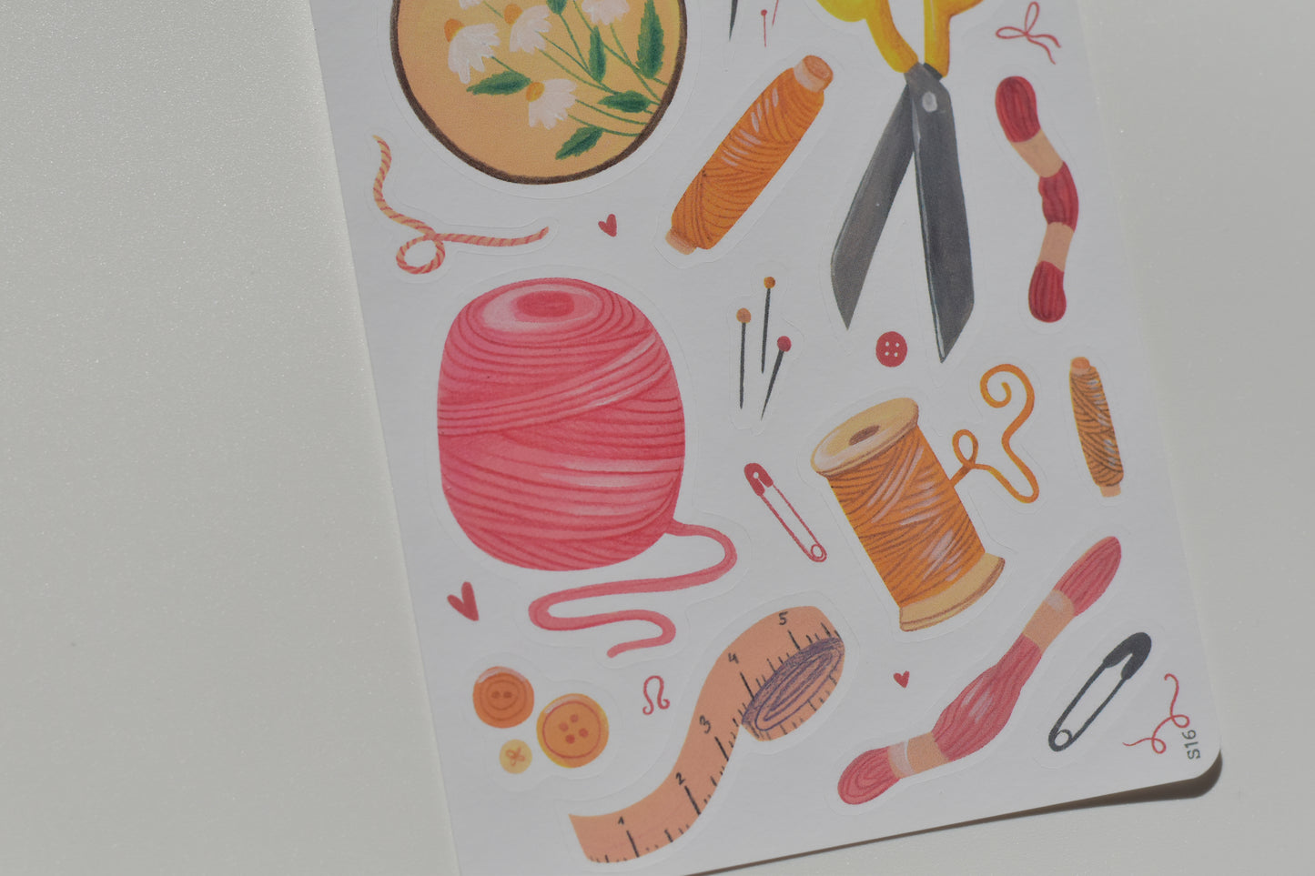 Wild Pencil sticker sheet - sewing