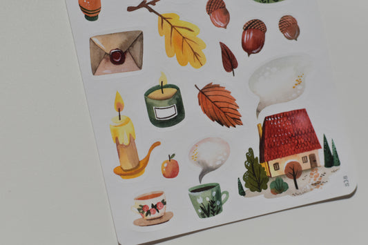 Wild Pencil sticker sheet - sweater weather